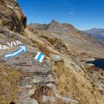 Attacco della cresta di salita con l'Alta Via Svizzera