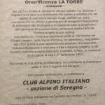 Onorificienza conferita dal Comune di Seregno alla Sezione