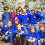 Gli Istruttori della Scuola di alpinismo Renzo Cabiati nel 1975 anno di fondazione