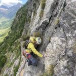 Ste in arrampicata su L7