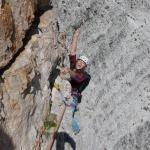 Laura sul traverso del 6° tiro