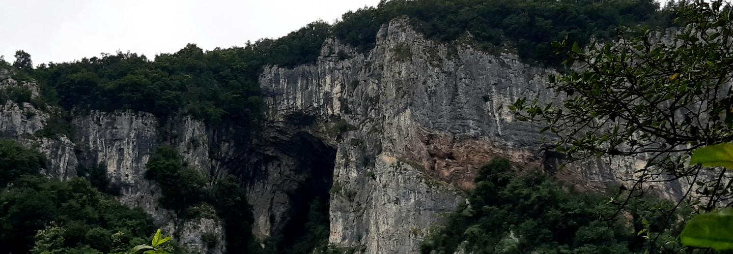 La parete del Buco del Piombo